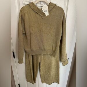 CULT GAIA x GAP Collab Gold Loungewear Set Size M NWT